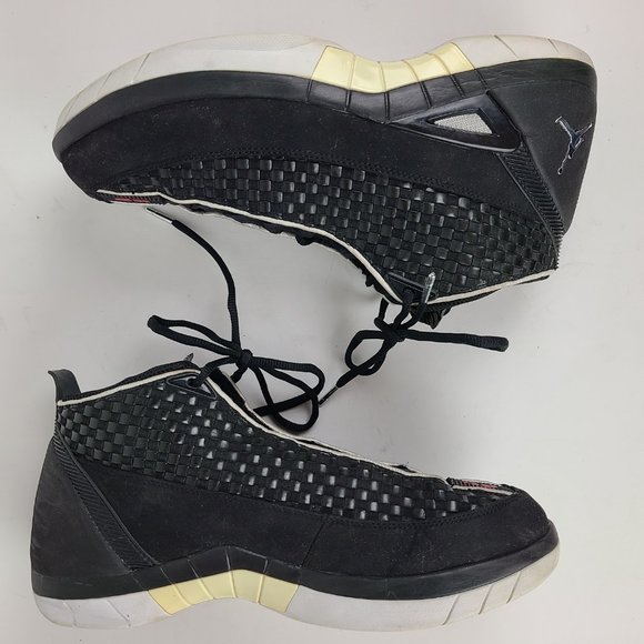 Nike Air Jordan 15 XV Retro SE Size 12 Black Metallic Silver (2008) 317112-007 main image 4